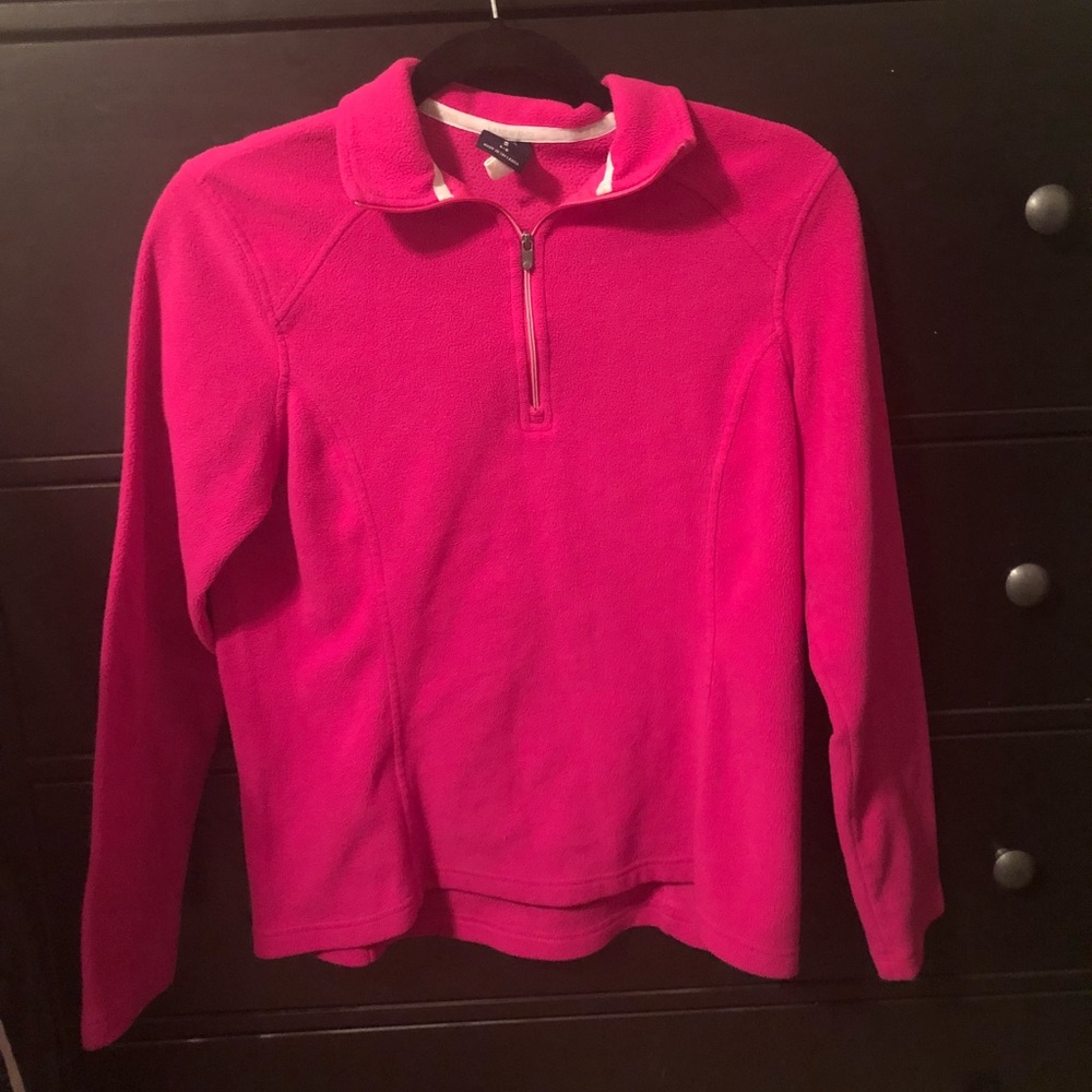Lands’ End pink sweater